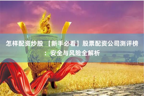 怎样配资炒股 【新手必看】股票配资公司测评榜：安全与风险全解析